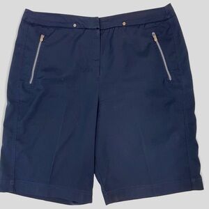 Tail Tech Navy Ladies Golf Sports Shorts, 4 zip pockets, sweat wicking, 12‌‌‌